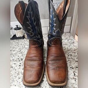 Men's Western Boots with Blue Stitching